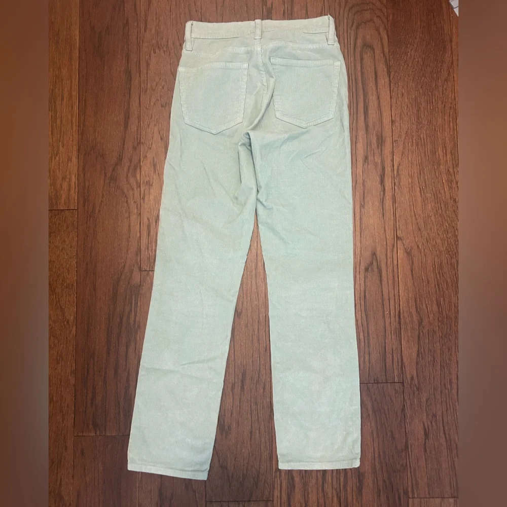 J. Crew Vintage Slim Straight Corduroy Mint Pants - Picture 2 of 4